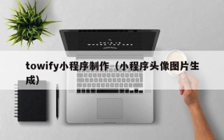 六盘水towify小程序制作（小程序头像图片生成）